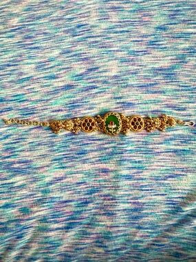 Fashion Jewelry Bracelet Indian/Pakistani Gold Plated/Kundan Green/Red/White